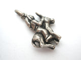 Man Riding A Donkey Charm Pendant Vintage - The Jewelry Lady's Store