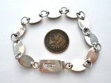 Mexican Brown Sterling Silver Bracelet Vintage - The Jewelry Lady's Store