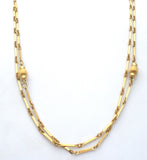 Monet 54" Long Gold Tone Link Necklace Vintage - The Jewelry Lady's Store