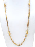 Monet 54" Long Gold Tone Link Necklace Vintage - The Jewelry Lady's Store