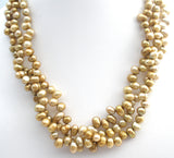 Multi Strand Freshwater Pearl Necklace 18" - The Jewelry Lady's Store