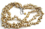 Multi Strand Freshwater Pearl Necklace 18" - The Jewelry Lady's Store