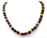 Multi Color Agate Gemstone Bead Necklace 21" - The Jewelry Lady's Store