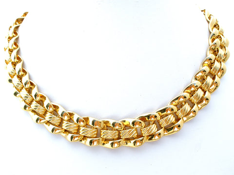 Napier Gold Link Chain Necklace Vintage