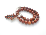 Red Jasper Bead Pendant Necklace by Jay King - The Jewelry Lady's Store