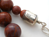 Red Jasper Bead Pendant Necklace by Jay King - The Jewelry Lady's Store