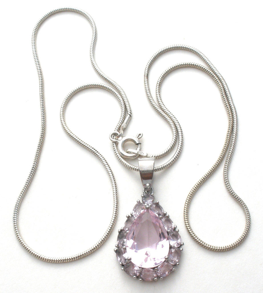 Pink ice necklace store