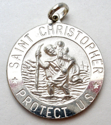 Saint Christopher Charm Medal Italian