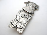 Save The Children Brooch 925 Vintage - The Jewelry Lady's Store