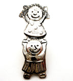 Save The Children Brooch 925 Vintage - The Jewelry Lady's Store
