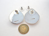 Sea Shell Earrings Sterling Silver Vintage - The Jewelry Lady's Store