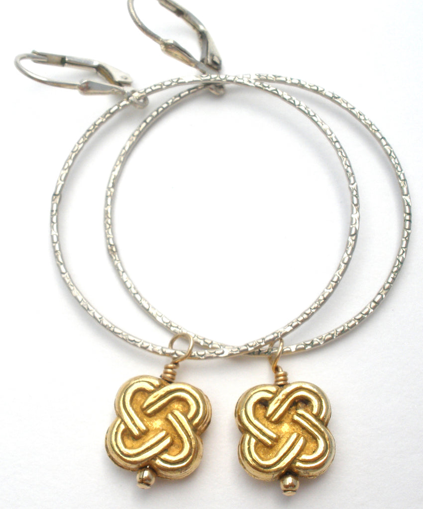 Sterling Silver Door Knocker Earrings Vintage - The Jewelry Lady's Store