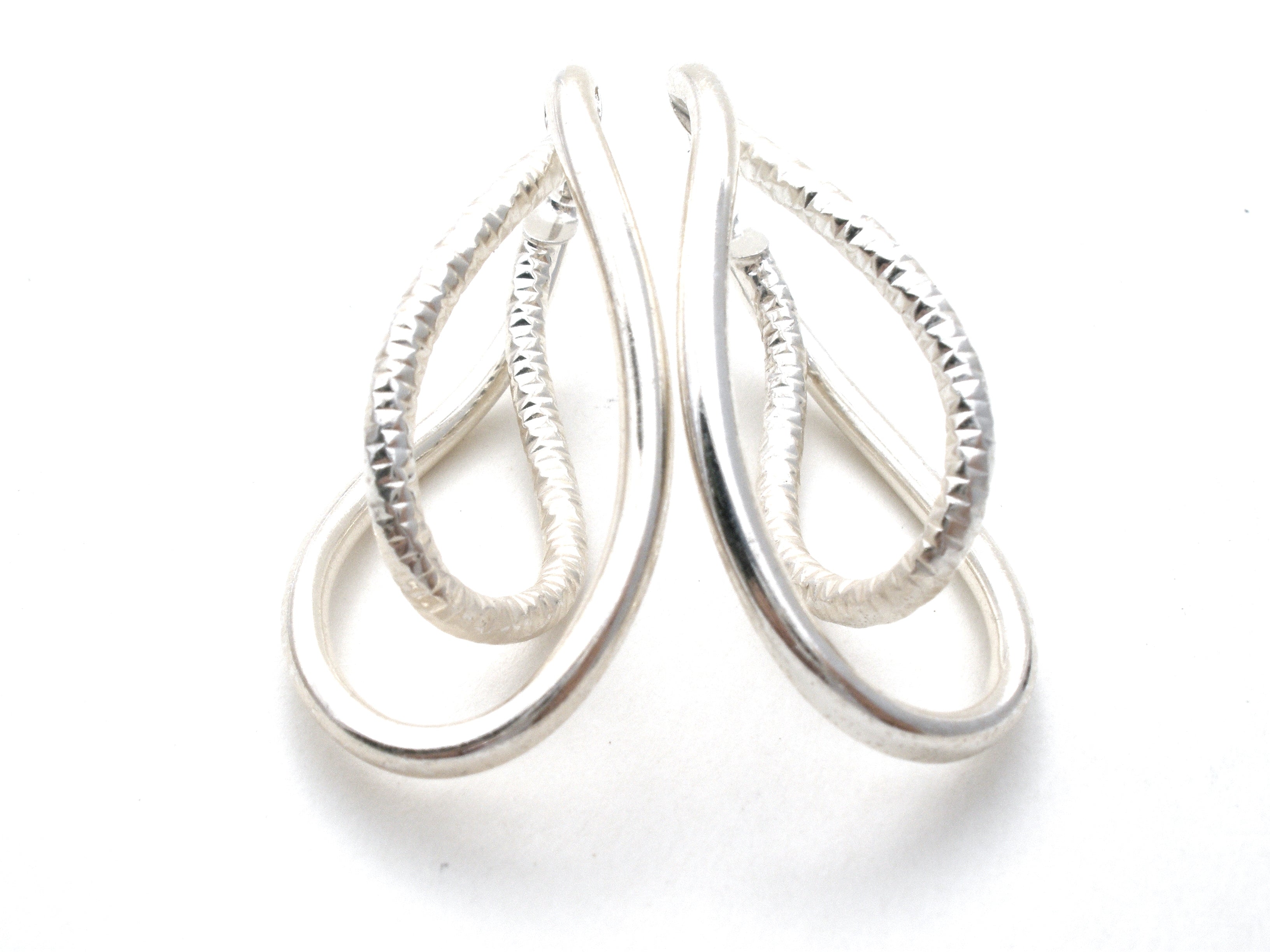 Sterling Silver 30M Infinity Hoop Earrings