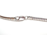 Sterling Silver Flexible Omega Necklace 16" Italian - The Jewelry Lady's Store
