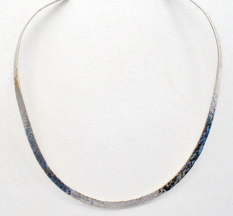 Sterling Silver Hammered Collar Necklace Dominique Dinouart