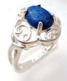 Sterling Silver Lapis Lazuli Ring Size 5 - The Jewelry Lady's Store