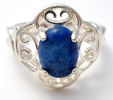 Sterling Silver Lapis Lazuli Ring Size 5 - The Jewelry Lady's Store