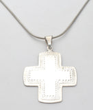 Sterling Silver Maltese Cross Pendant Necklace 20" - The Jewelry Lady's Store