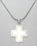 Sterling Silver Maltese Cross Pendant Necklace 20" - The Jewelry Lady's Store