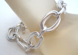 Sterling Silver Triple Link Bracelet ATI Mexico - The Jewelry Lady's Store