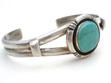 Sterling Silver Turquoise Cuff Bracelet DD Vintage - The Jewelry Lady's Store
