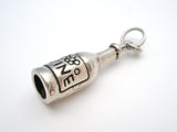 Sterling Silver Wine Bottle Charm Vintage - The Jewelry Lady's Store