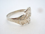 Sterling Silver Leaf Ring Size 11.5 Vintage - The Jewelry Lady's Store
