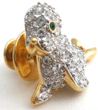 Swarovski Seal Pin or Tie Tack Pave Crystals - The Jewelry Lady's Store