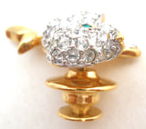 Swarovski Seal Pin or Tie Tack Pave Crystals - The Jewelry Lady's Store