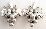 Taxco Grape Earring Sterling Silver Vintage - The Jewelry Lady's Store
