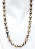 Vintage Sterling Silver Pearl Necklace 25" Long Taxco - The Jewelry Lady's Store