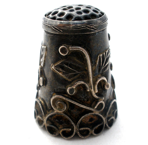 Taxco Sterling Silver Thimble Vintage