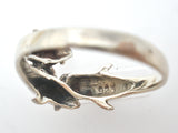 Triple Dolphin Ring Sterling Silver Size 8 - The Jewelry Lady's Store