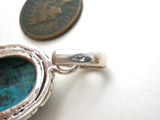 Turquoise Pendant Sterling Silver Vintage - The Jewelry Lady's Store