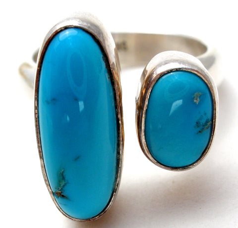 Turquoise Ring Sterling Silver Size 6