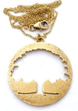 Vermeil Cut Out Tree of Life Pendant Necklace - The Jewelry Lady's Store