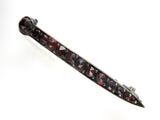 Victorian Bar Pin Brooch with Bohemian Garnets - The Jewelry Lady's Store