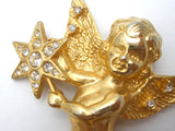 Vintage Angel Enhancer Pendant Brooch by RJ Graziano - The Jewelry Lady's Store