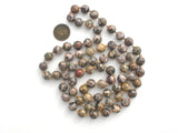 Vintage Brown Jasper Bead Necklace 34" - The Jewelry Lady's Store