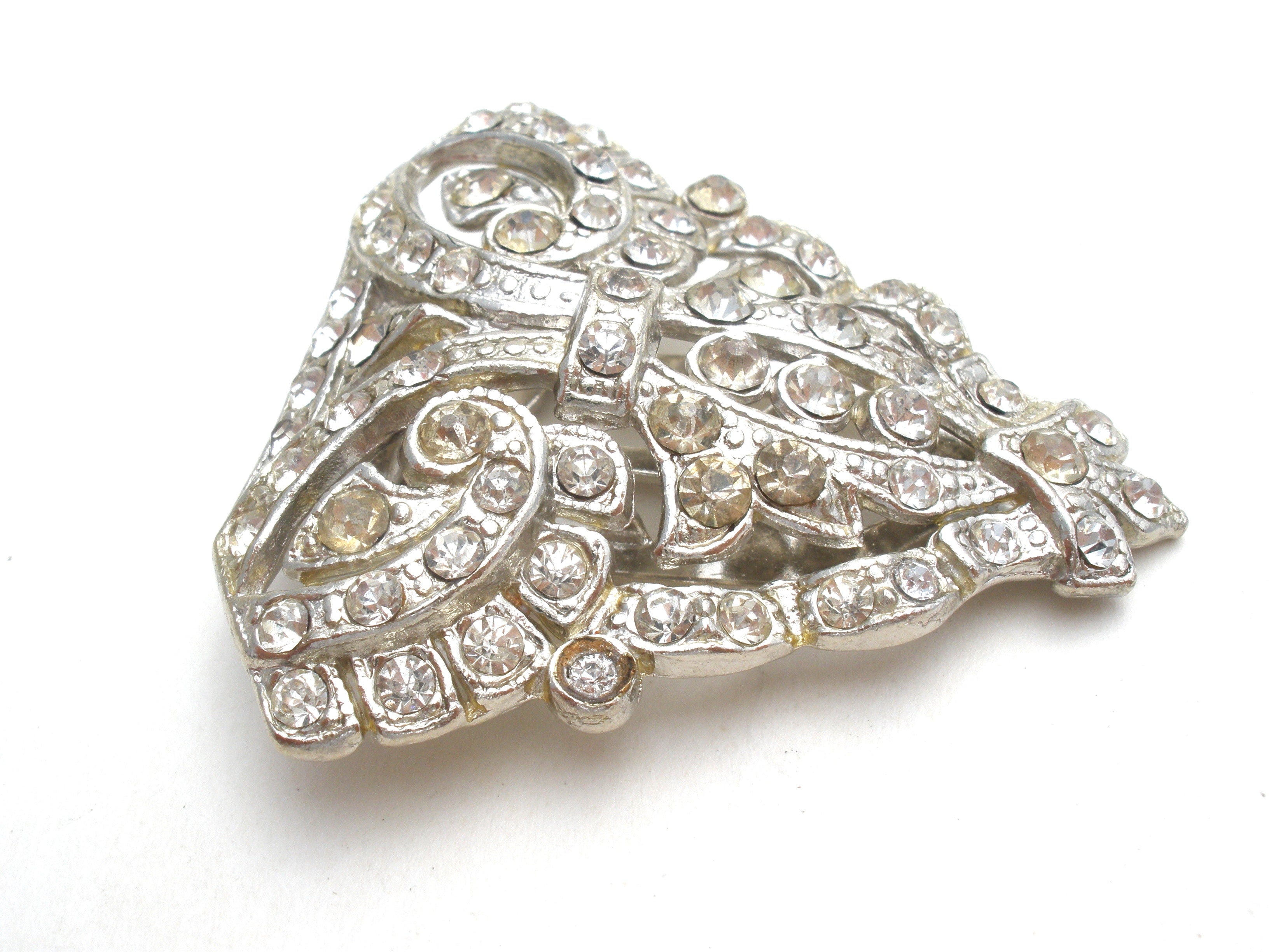 Art Deco Rhinestone Dress Clips – Estate Beads & Jewelry