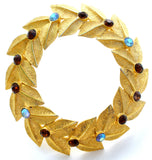 Hattie Carnegie Wreath Brooch Vintage - The Jewelry Lady's Store