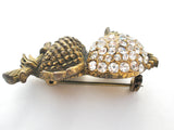 Vintage Rhinestone Bird Brooch Pin Capri - The Jewelry Lady's Store