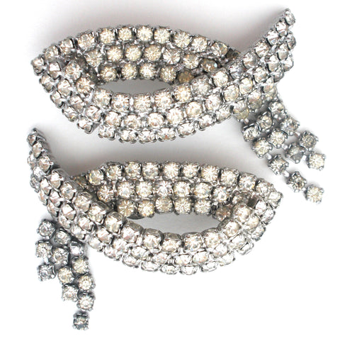 Vintage Rhinestone Shoe Clips by Musi