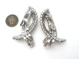 Vintage Rhinestone Shoe Clips by Musi - The Jewelry Lady's Store
