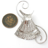 Vintage Rose Brooch Sterling Silver by Rolyn R Inc. - The Jewelry Lady's Store
