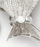 Vintage Rose Brooch Sterling Silver by Rolyn R Inc. - The Jewelry Lady's Store