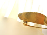 Vintage Shoe Brooch MMA Matte Gold Tone Pin - The Jewelry Lady's Store