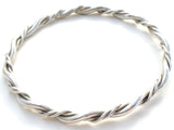 Vintage Twisted Bangle Bracelet Sterling Silver - The Jewelry Lady's Store