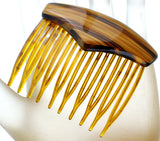 Vintage Brown Hair Comb - The Jewelry Lady's Store