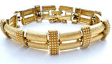 Vintage Monet Gold Tone Bracelet 7.5" - The Jewelry Lady's Store